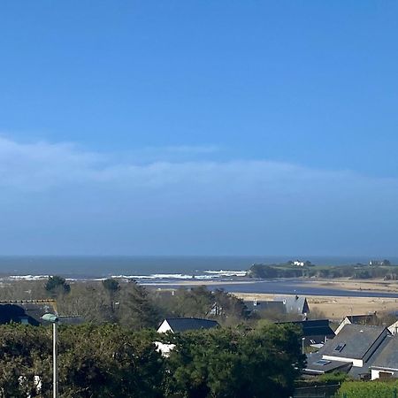 Studio Blue Horizon Vue Mer Guidel-Plage Exterior foto