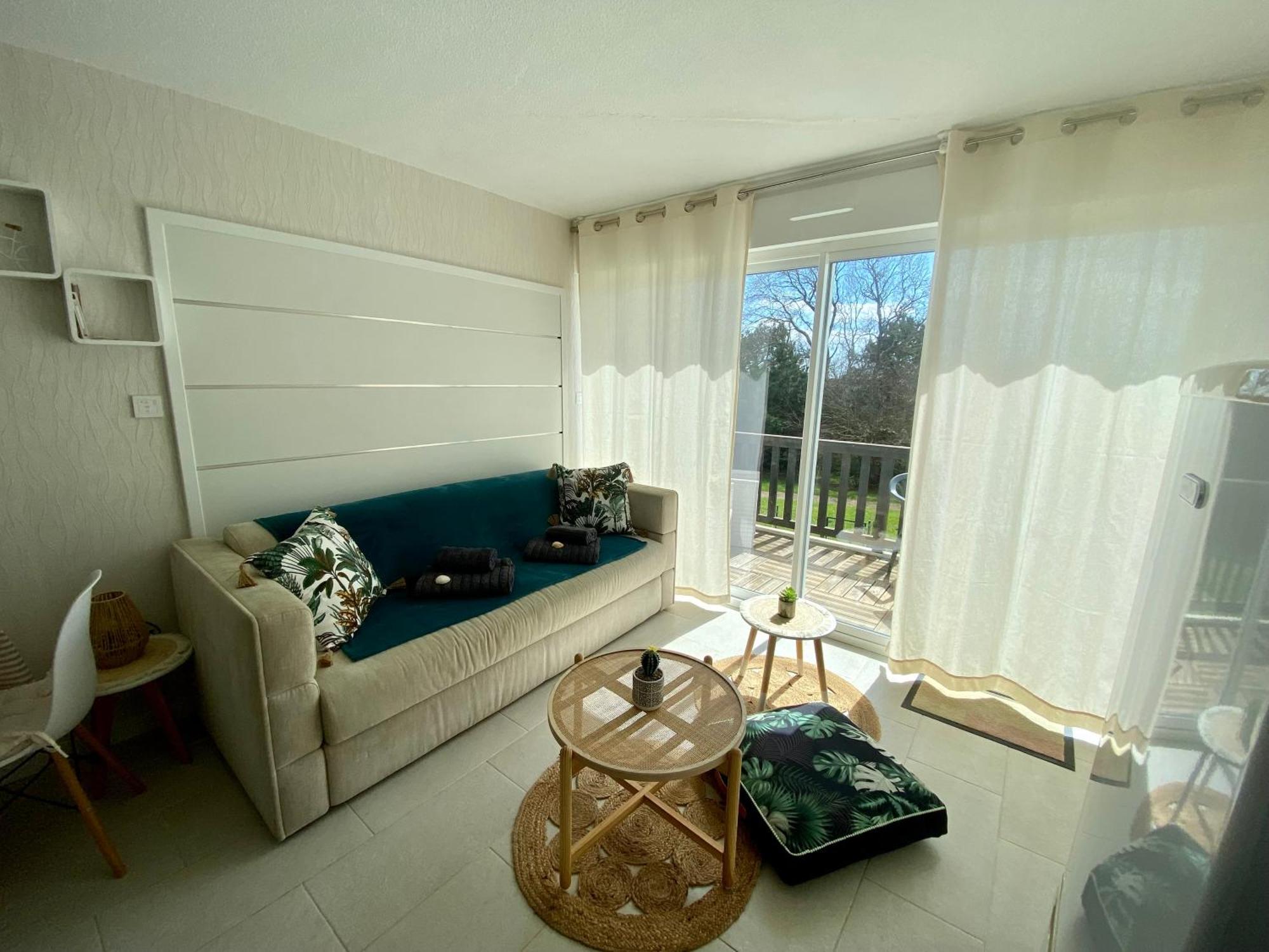 Studio Blue Horizon Vue Mer Guidel-Plage Exterior foto