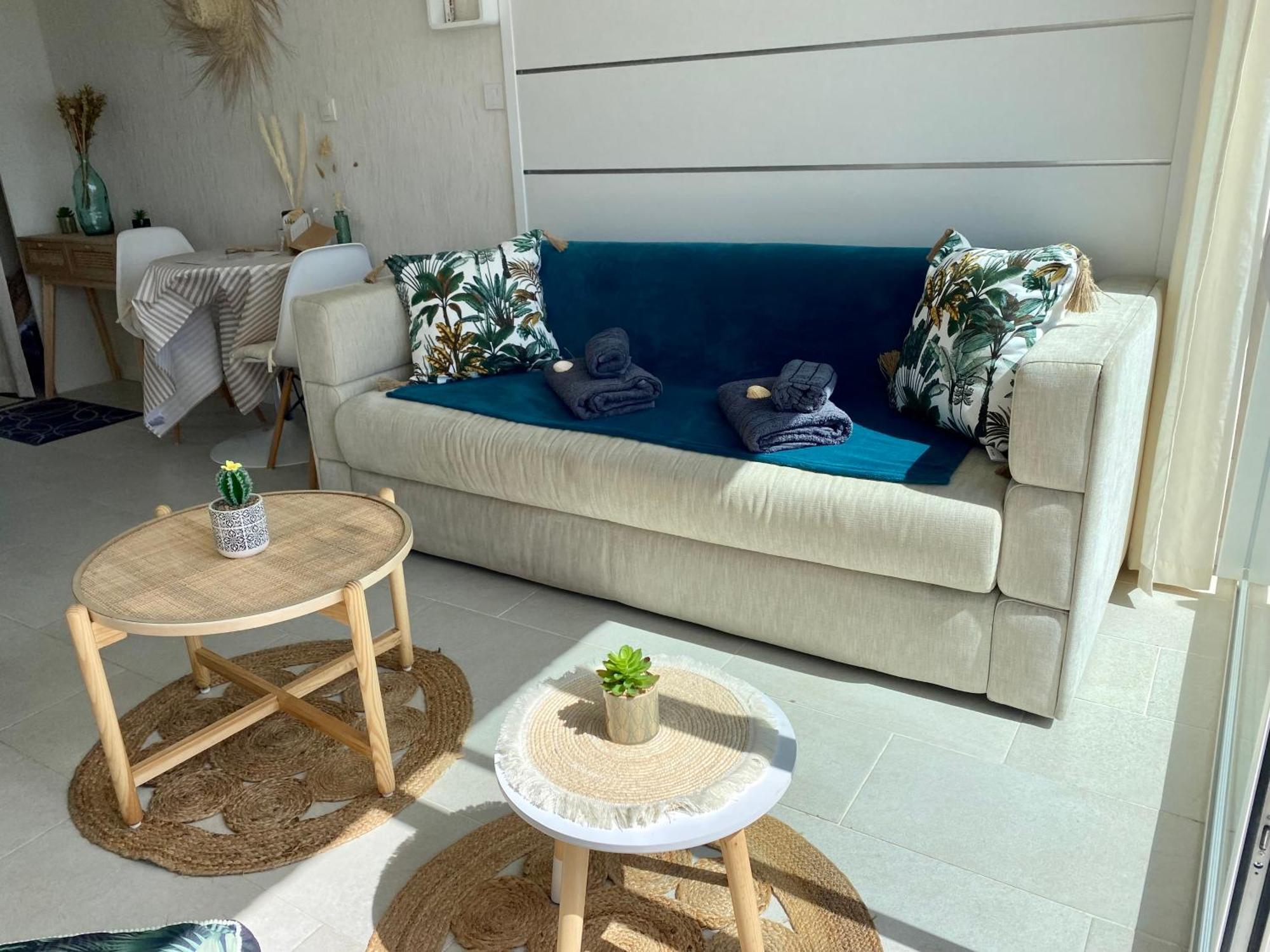 Studio Blue Horizon Vue Mer Guidel-Plage Exterior foto